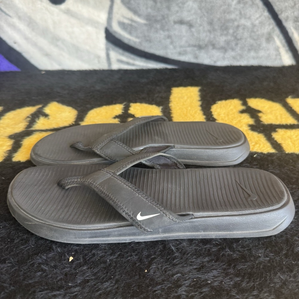 Size 10 - Nike Solay Thong Men Black Flip Flop Sandals 882691-002